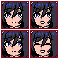 [ドット絵]フラッシュ顔グラ