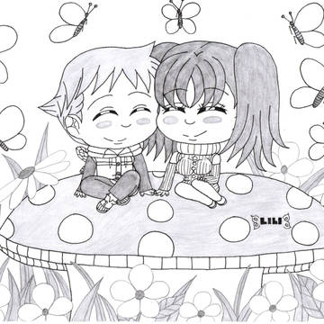 キンディア flower and butterfly