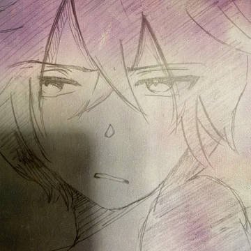 菱田春草 落書き(イライラ度83%)