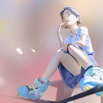 Skater after school
