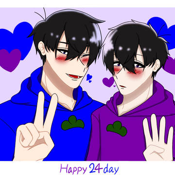 カラ一の日💙💜