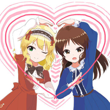 お絵かきチャットで描いた橘ありすさんたち（7/3~1/15)