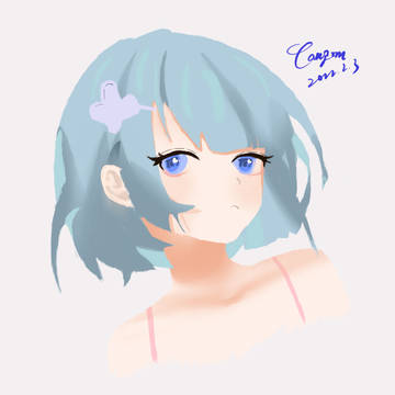 青い少女