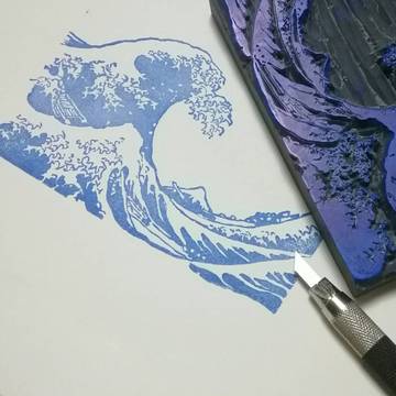 富嶽三十六景神奈川沖波裏