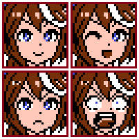 [ドット絵]テイオー顔グラ
