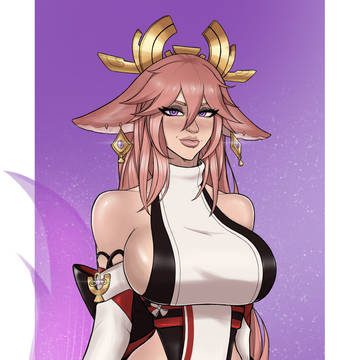 Yae Miko From Genshin Impact