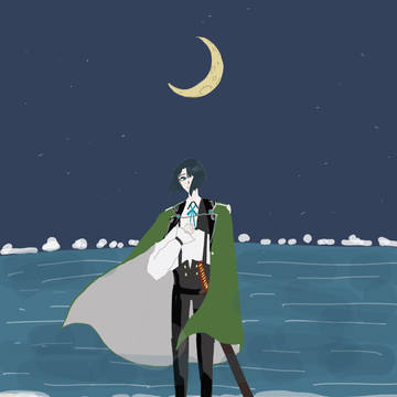 不知火と月