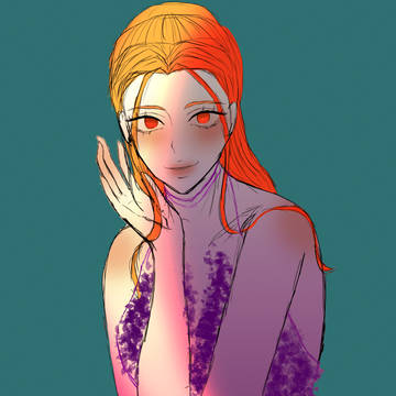 オレンジ色の女の子🍊