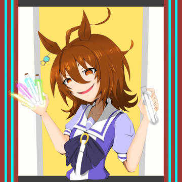 Twitterでアナログで描いたウマ娘に色塗ったやつ(後編)