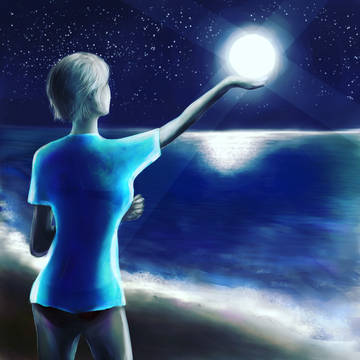 月夜の散歩