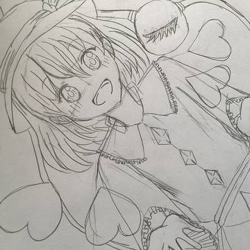 ハルトマンの妖怪少女　線画