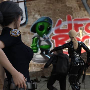 FEMALE T-1000 & T-800 : FIGHT