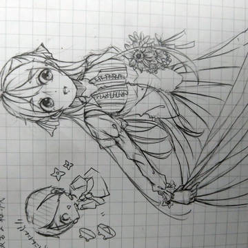 授業中落書き　オリキャラ二種