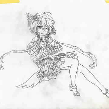 IdolVer.ノア 模写+チョコ持たせてみた