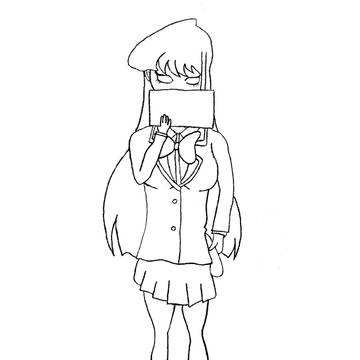 Komi Shouko lineart