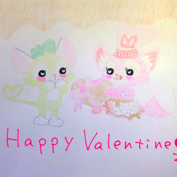 ハッピーバレンタイン🐱🦊💕