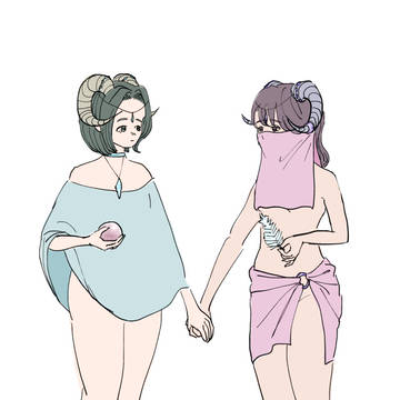 山羊の双子 と偽ってる女の子