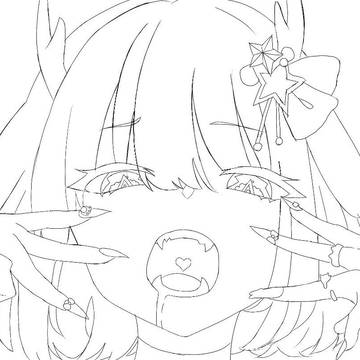 鹿乃さんのアニマル描き直し(途中)