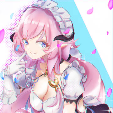 ピンクのメイドさん
