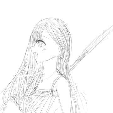 星を見ながら夢を語る杏ちゃん