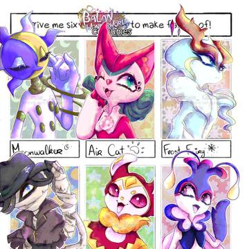 6 Costumes fanart challenge
