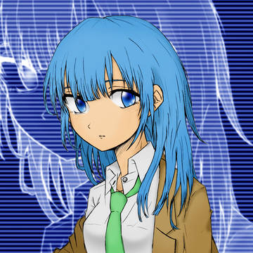 じっと見つめる