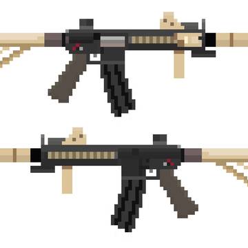 Girls Frontline HK416 Pixelart