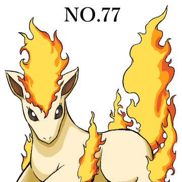 1日1体　図鑑順　NO77　ポニータ