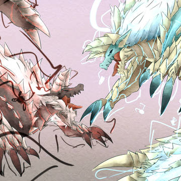 わんわんのけんか