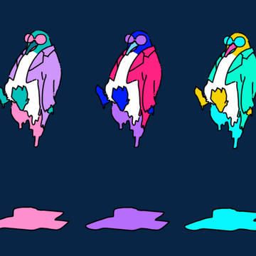 溶けるペンギン