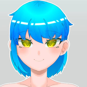 青髪ショートちゃん