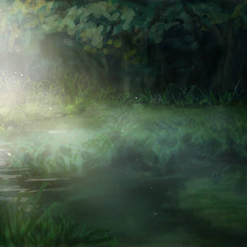 森の沼