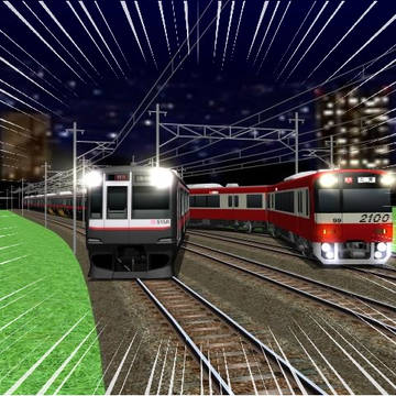 【railsim】railsim2で電車でD