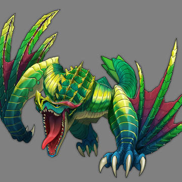 【仕事絵】ゲーム用モンスターデザイン3点+背景イラスト