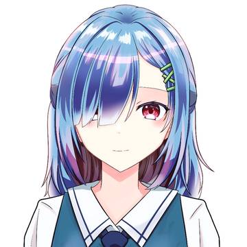 青い子