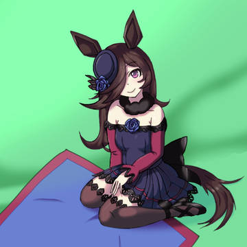 膝枕を誘ってくれるライスシャワーちゃん