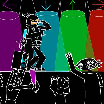 Whittyのライブを楽しむミック