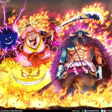 One Piece ch. 1008 Kaido&BigMon