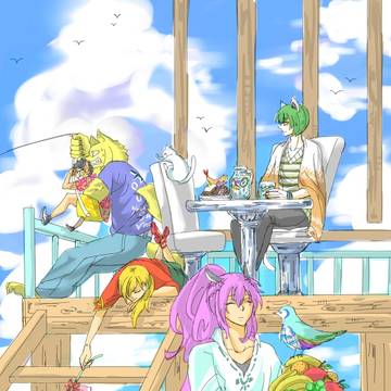 たまには仲良く全員で夏をする