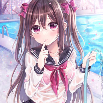 春の水遊び
