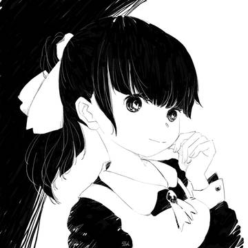黒髪ポニテ