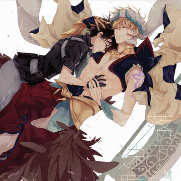 【新刊サンプル】落下速度α 下【キャスギルぐだ♂】