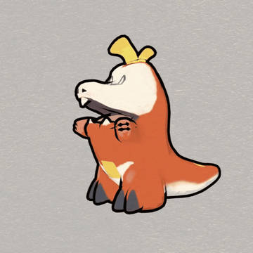 Fuecoco In Okami Style