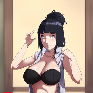 Hinata getting ready for mission