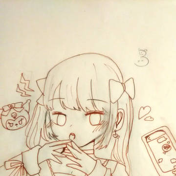 地雷系女子？　線画