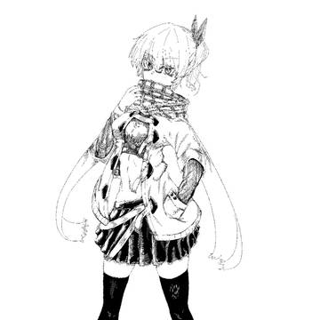 围巾少女