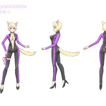 猫耳ライダースーツさん