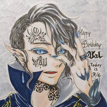 ボイコネキャスト・VAL様(お誕生日絵)