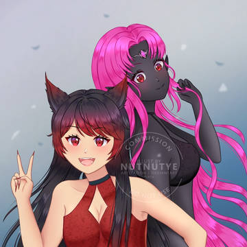 [COMMISSION] Kusura and Ollie