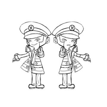色塗りご自由に(模写)